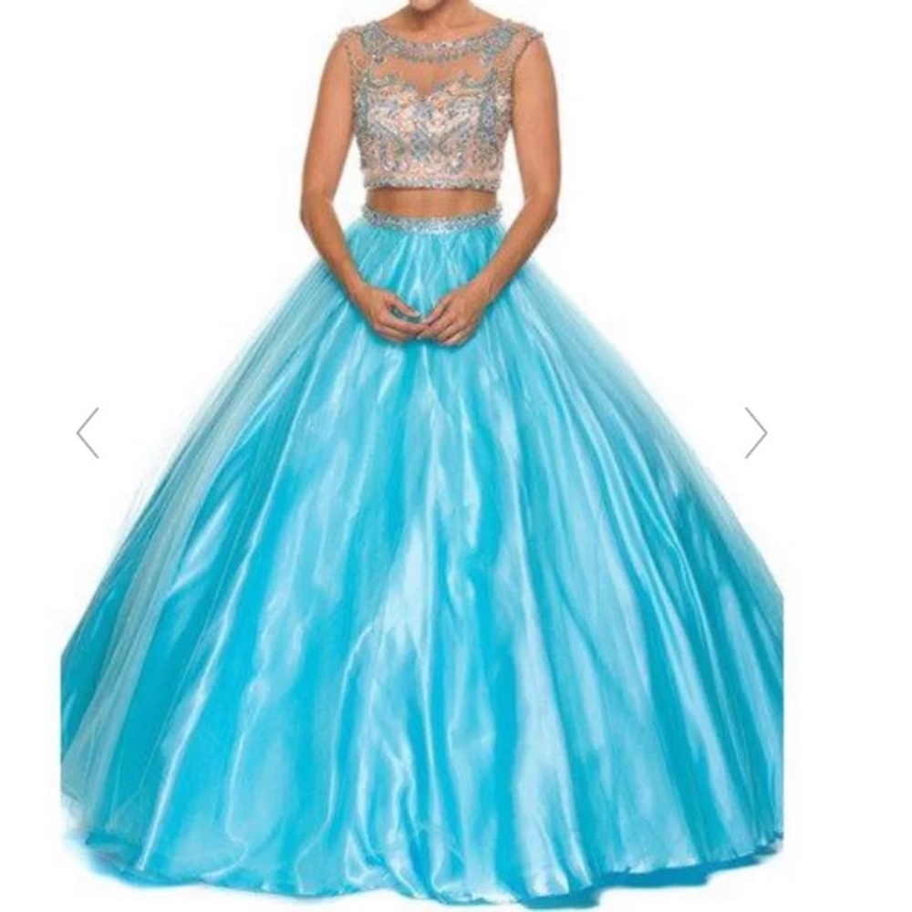 ON HOLD Sweet 16 Blue Ball Gown